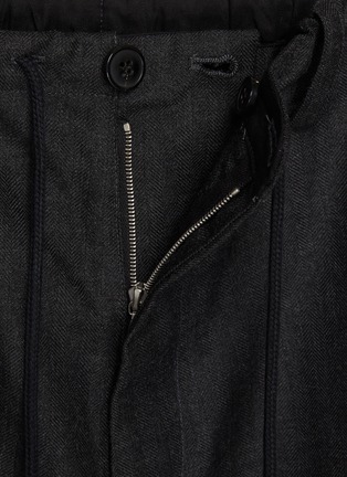  - DRIES VAN NOTEN - Penny Lovat Herringbone Wool Pants