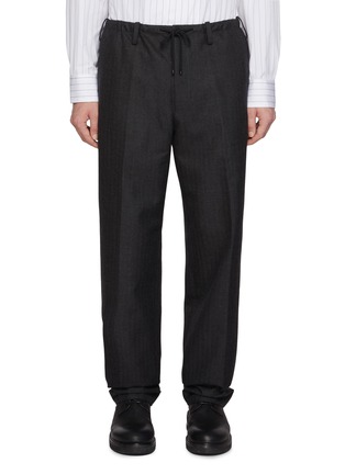 Main View - Click To Enlarge - DRIES VAN NOTEN - Penny Lovat Herringbone Wool Pants