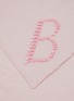Detail View - Click To Enlarge - BARRIE - Logo Embroidered Cashmere Foulard
