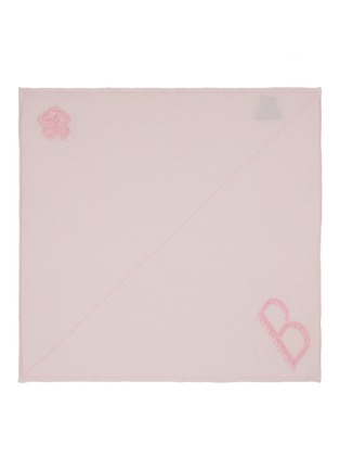 Main View - Click To Enlarge - BARRIE - Logo Embroidered Cashmere Foulard