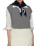 Figure View - Click To Enlarge - BARRIE - Intarsia Cotton Foulard
