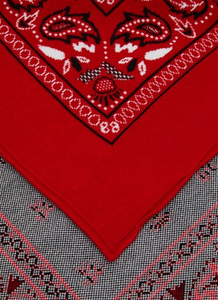 Detail View - Click To Enlarge - BARRIE - Cashmere Cotton Bandana