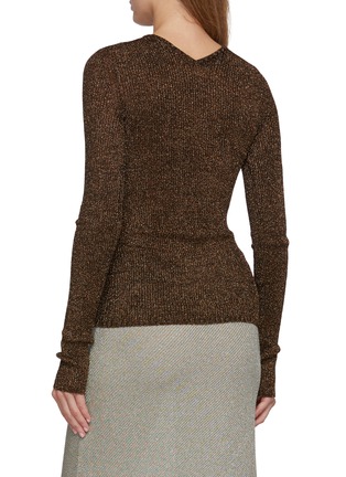 Back View - Click To Enlarge - MIU MIU - Lamé Knit Top