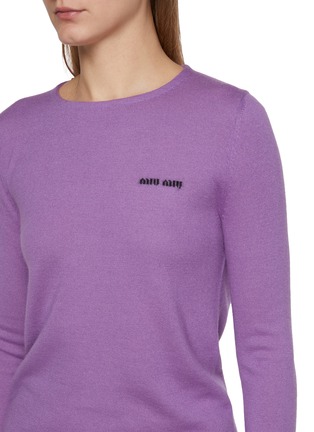  - MIU MIU - Logo Knit T-Shirt
