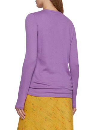 Back View - Click To Enlarge - MIU MIU - Logo Knit T-Shirt