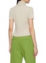Back View - Click To Enlarge - MIU MIU - Turtleneck Logo Cashmere Top