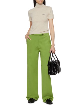 Figure View - Click To Enlarge - MIU MIU - Pressed Crease Pants