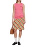 Figure View - Click To Enlarge - MIU MIU - Checkered A-Line Skirt