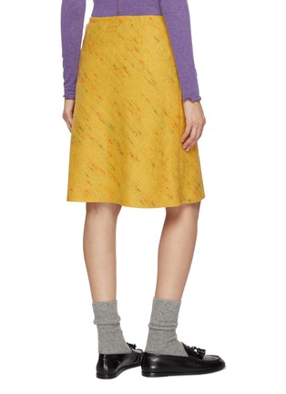 Back View - Click To Enlarge - MIU MIU - Bouclé A-Line Skirt