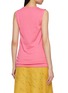 Back View - Click To Enlarge - MIU MIU - Logo Cashmere Silk Knit Top