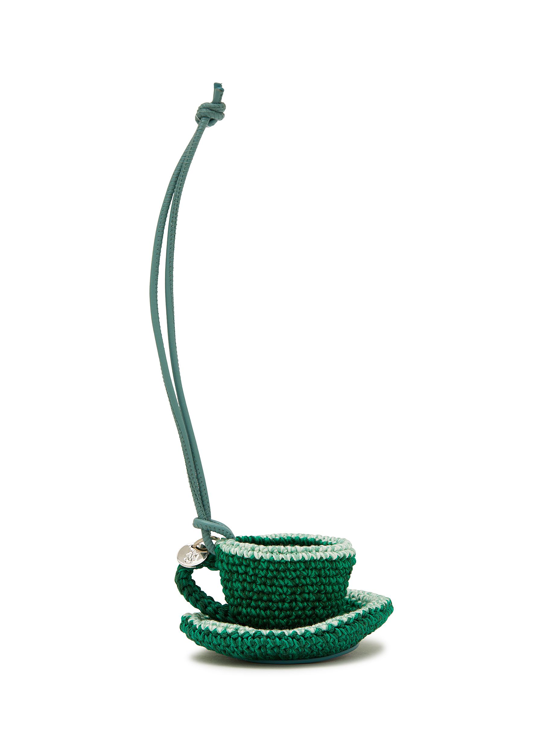 JW ANDERSON | Crochet Teacup Bag Charm | Women | Lane Crawford