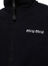  - MIU MIU - Cropped Fleece Zip Up Top
