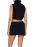 Back View - Click To Enlarge - MIU MIU - Cropped Fleece Zip Up Top