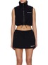 Main View - Click To Enlarge - MIU MIU - Cropped Fleece Zip Up Top