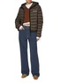 Figure View - Click To Enlarge - MIU MIU - Trompe L'oeil Layered Cashmere Cotton T-shirt Sweater
