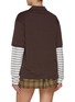 Back View - Click To Enlarge - MIU MIU - Double Layered T-Shirt Polo Shirt