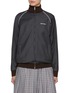 Main View - Click To Enlarge - MIU MIU - Zip Up Logo Wool Track Jacket