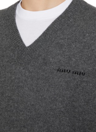  - MIU MIU - Trompe L'oeil Layered Cashmere T-Shirt Sweater