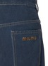  - MIU MIU - High Rise Flocked Dark Wash Jeans