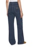 Back View - Click To Enlarge - MIU MIU - High Rise Flocked Dark Wash Jeans