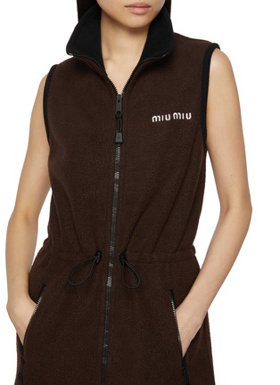  - MIU MIU - Zip Up Fleece Mini Dress