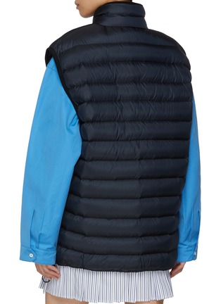 Back View - Click To Enlarge - MIU MIU - High Neck Puffer Gilet
