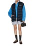 Figure View - Click To Enlarge - MIU MIU - High Neck Puffer Gilet