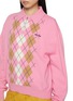  - MIU MIU - Argyle Polo Collar Cashmere Sweater