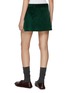 Back View - Click To Enlarge - MIU MIU - Box Pleat Front Corduroy Mini Skirt