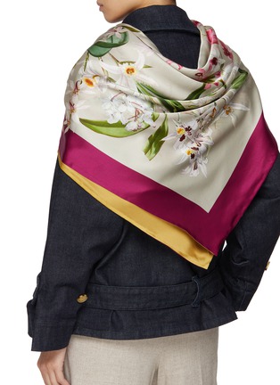 Figure View - Click To Enlarge - ST. PIECE - Bae Double Sided Silk Scarf