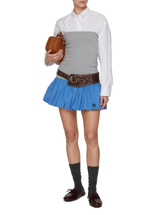 Figure View - Click To Enlarge - MIU MIU - Convertible Skirt Dress
