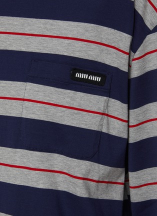  - MIU MIU - Striped Long Sleeve T-Shirt