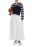 Figure View - Click To Enlarge - MIU MIU - Striped Long Sleeve T-Shirt
