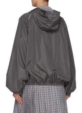 Back View - Click To Enlarge - MIU MIU - Contrast Piping Blouson Jacket