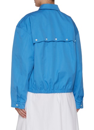 Back View - Click To Enlarge - MIU MIU - Open Buttoned Back Blouson Jacket