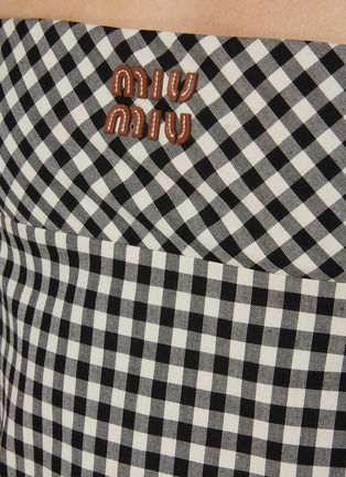  - MIU MIU - Gingham Mini Dress