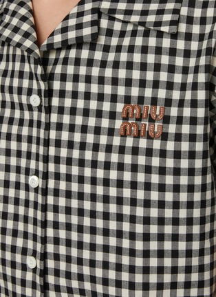  - MIU MIU - Gingham Bowling Shirt