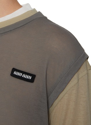  - MIU MIU - Logo Layered T-Shirt