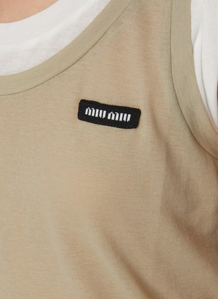  - MIU MIU - Layered Jersey Mini Dress