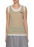 Main View - Click To Enlarge - MIU MIU - Layered Jersey Mini Dress