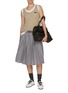 Figure View - Click To Enlarge - MIU MIU - Layered Jersey Mini Dress