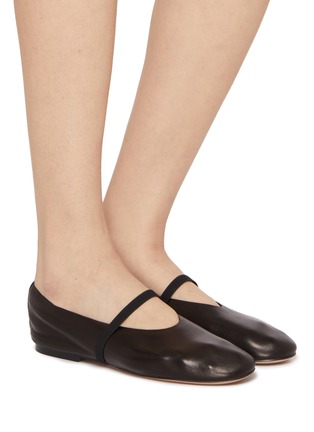Figure View - Click To Enlarge - PEDDER RED - Charlie Leather Mary Jane Flats