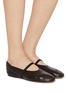 Figure View - Click To Enlarge - PEDDER RED - Charlie Leather Mary Jane Flats