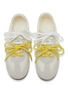 Front View - Click To Enlarge - PEDDER RED - Petra Low Top Suede Nylon Women's Sneakers