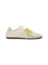 Main View - Click To Enlarge - PEDDER RED - Petra Low Top Suede Nylon Women's Sneakers