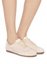 Figure View - Click To Enlarge - PEDDER RED - Patty Satin Suede Women's Sneakers