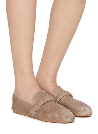 Figure View - Click To Enlarge - PEDDER RED - Bennett Suede Loafers
