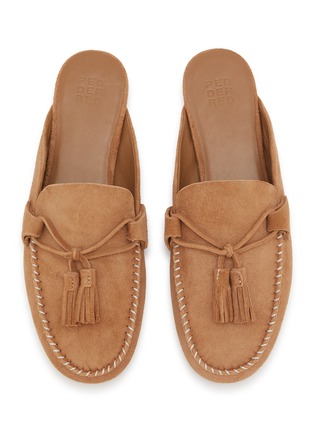 Detail View - Click To Enlarge - PEDDER RED - Kelly Suede Moccasin Slide