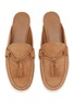 Detail View - Click To Enlarge - PEDDER RED - Kelly Suede Moccasin Slide