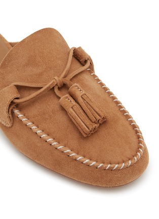 Detail View - Click To Enlarge - PEDDER RED - Kelly Suede Moccasin Slide